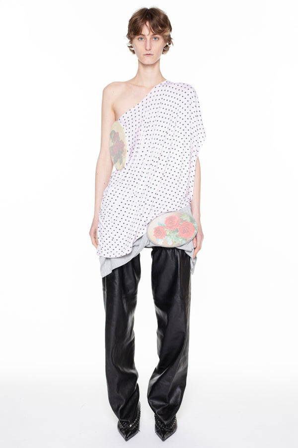 T-SHIRT LID SKIRT FLOWER in grey T-SHIRT LID SKIRT FLOWER in grey