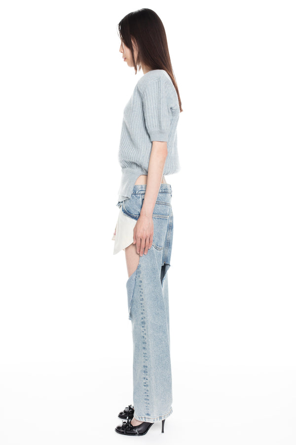 SLICED SKIRT JEANS in blue SLICED SKIRT JEANS in blue