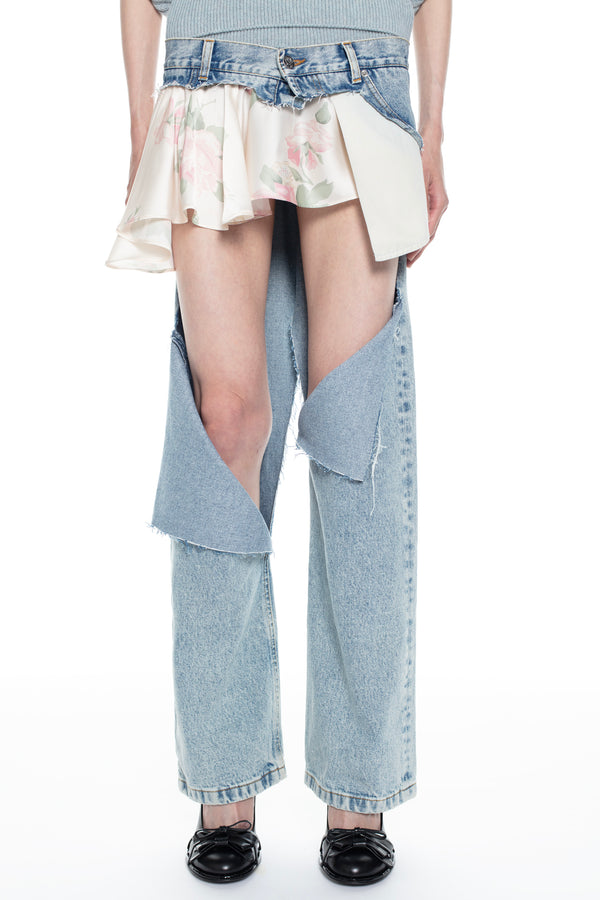 SLICED SKIRT JEANS in blue SLICED SKIRT JEANS in blue