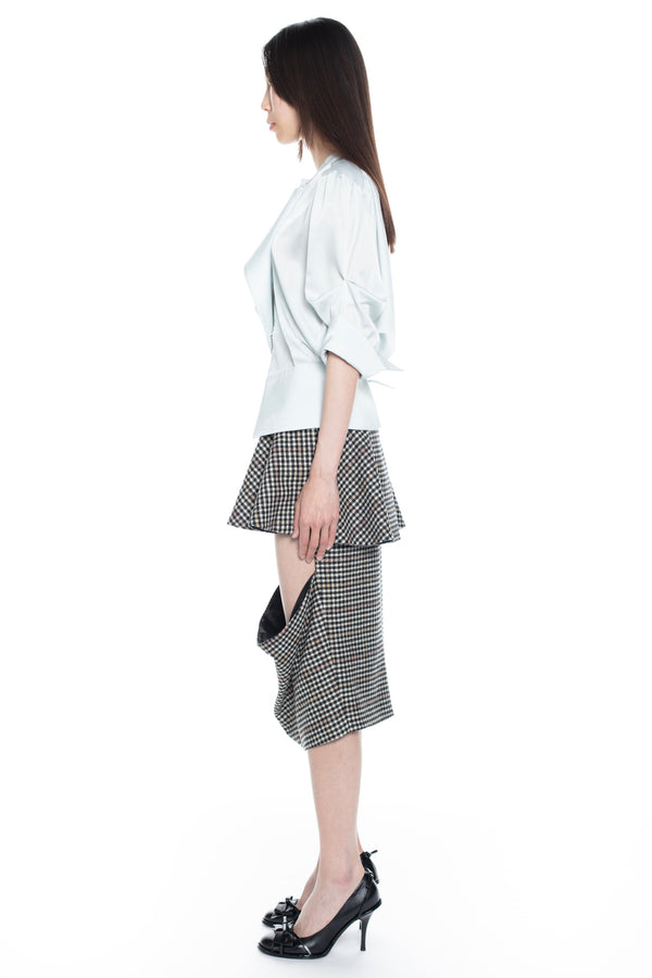 SLICED PENCIL SKIRT in tartan SLICED PENCIL SKIRT in tartan