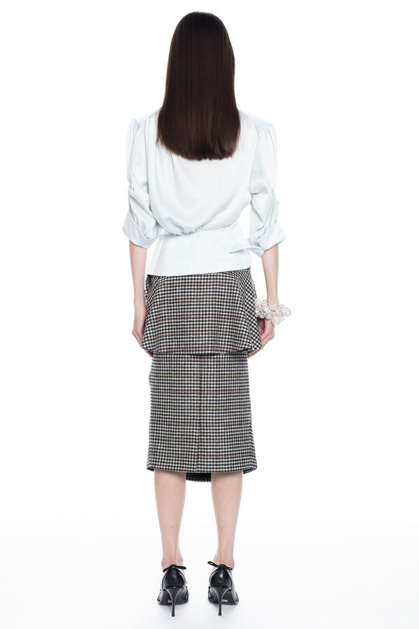 SLICED PENCIL SKIRT in tartan SLICED PENCIL SKIRT in tartan
