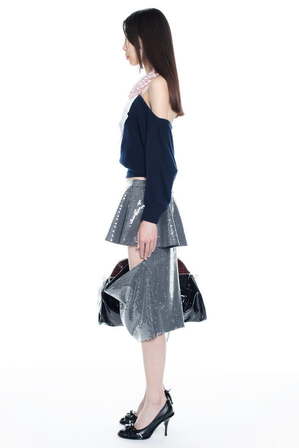 SLICED PENCIL SKIRT in grey SLICED PENCIL SKIRT in grey