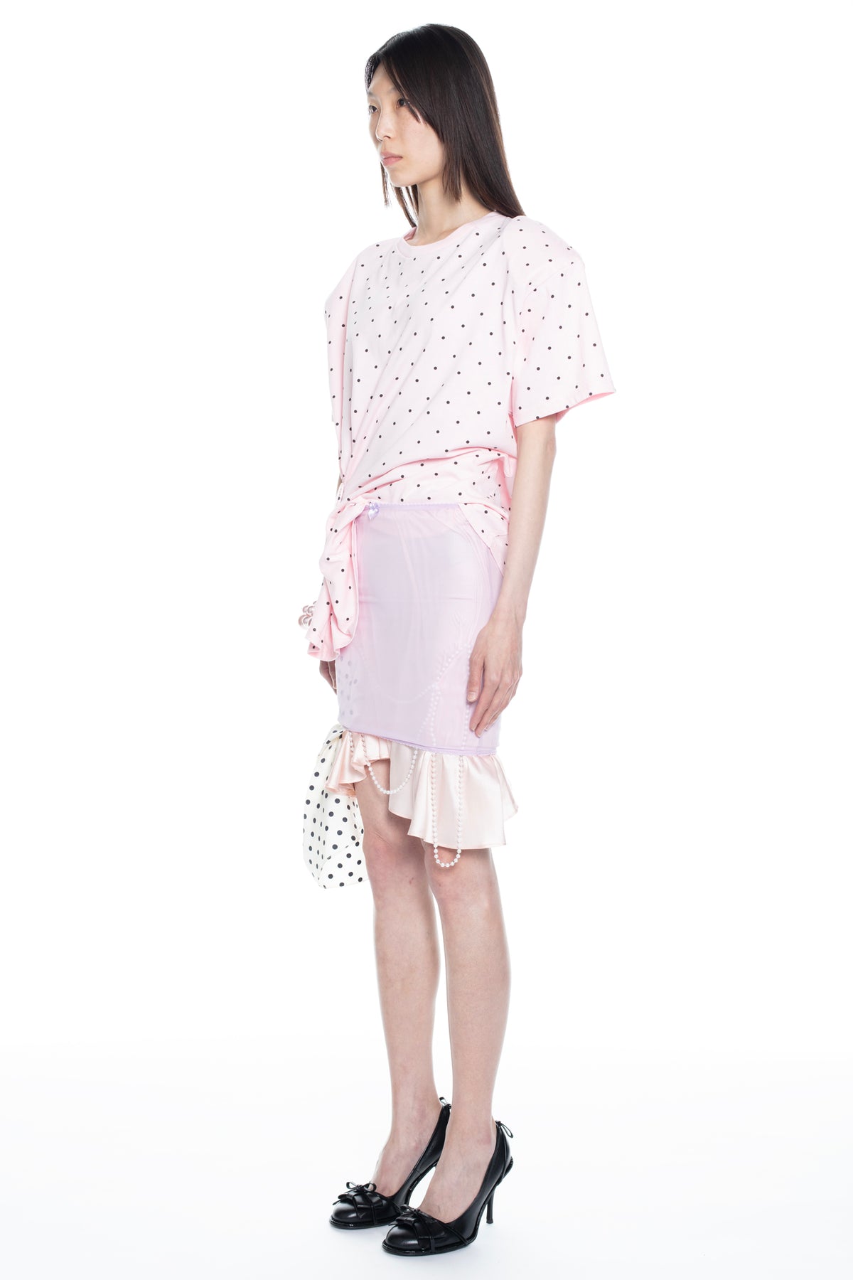 JEWELRY TIGHTS SKIRT in pink