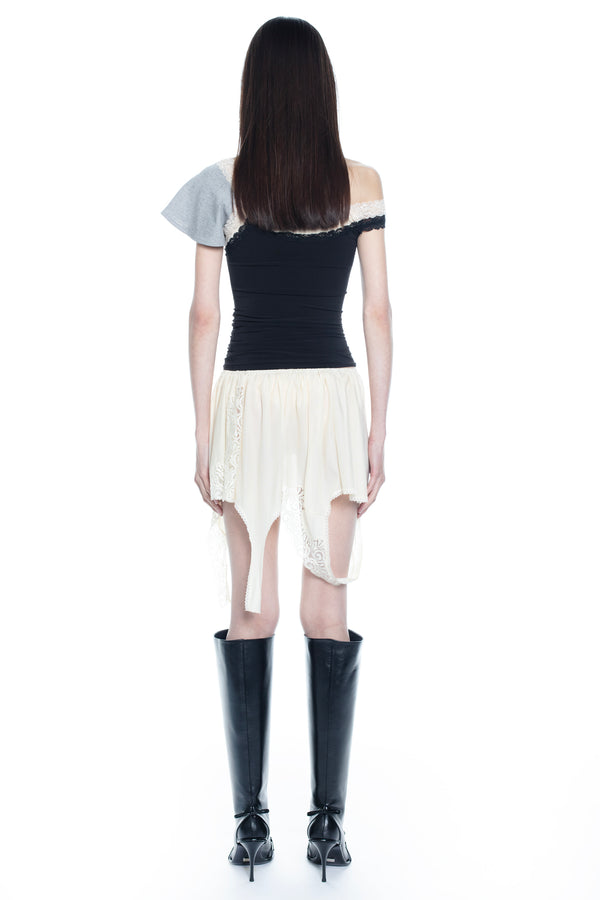 DOUBLE TANK TOP in black DOUBLE TANK TOP in black