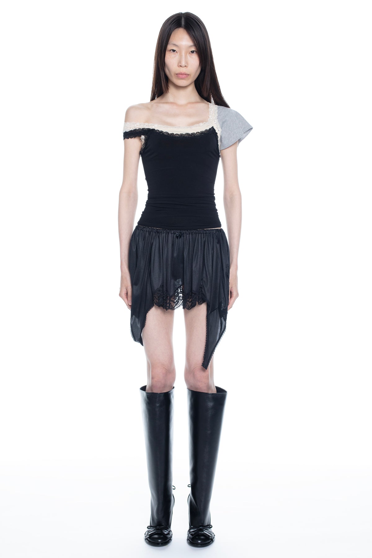 NIGHTGOWN SKIRT in black