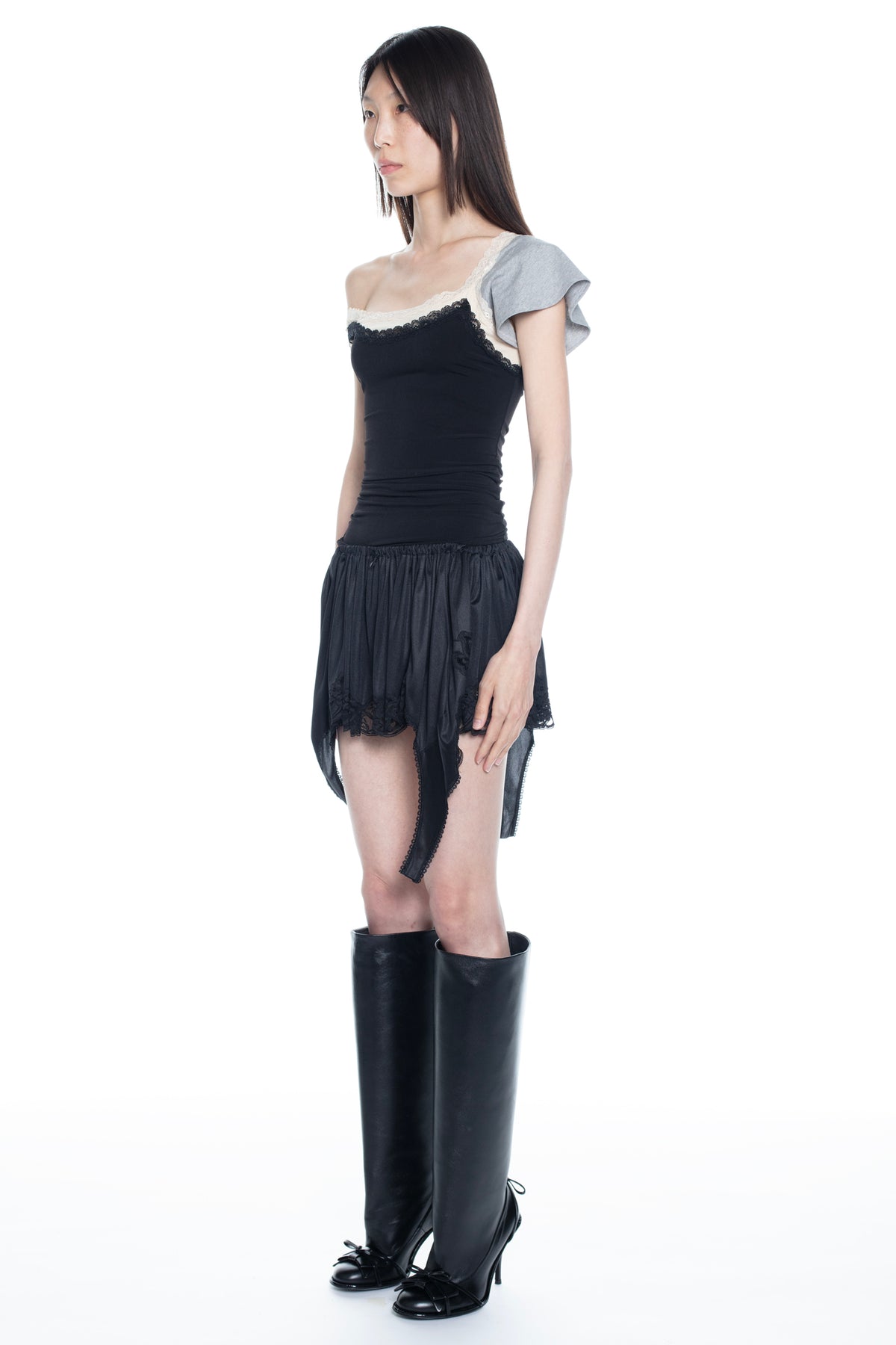 NIGHTGOWN SKIRT in black