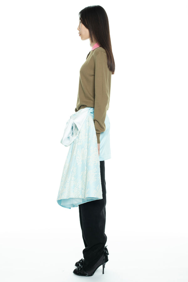 TILTED DISPLAY SKIRT in blue TILTED DISPLAY SKIRT in blue