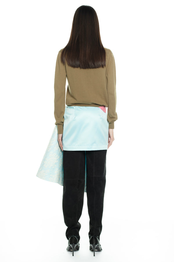 TILTED DISPLAY SKIRT in blue TILTED DISPLAY SKIRT in blue