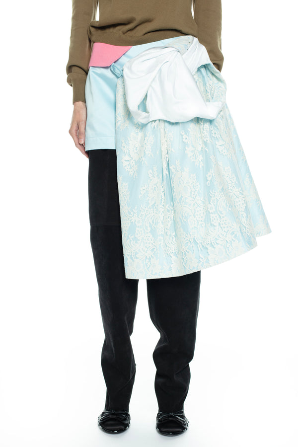 TILTED DISPLAY SKIRT in blue TILTED DISPLAY SKIRT in blue