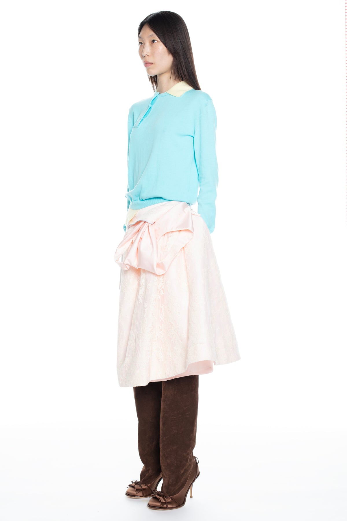 TILTED DISPLAY SKIRT in pink