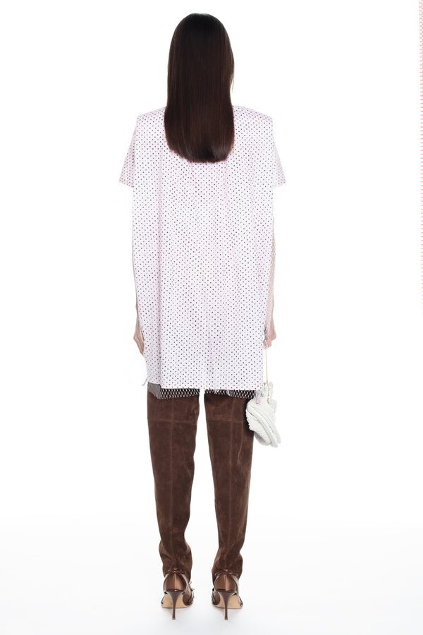 CINCHED PYJAMA DRESS in pink CINCHED PYJAMA DRESS in pink