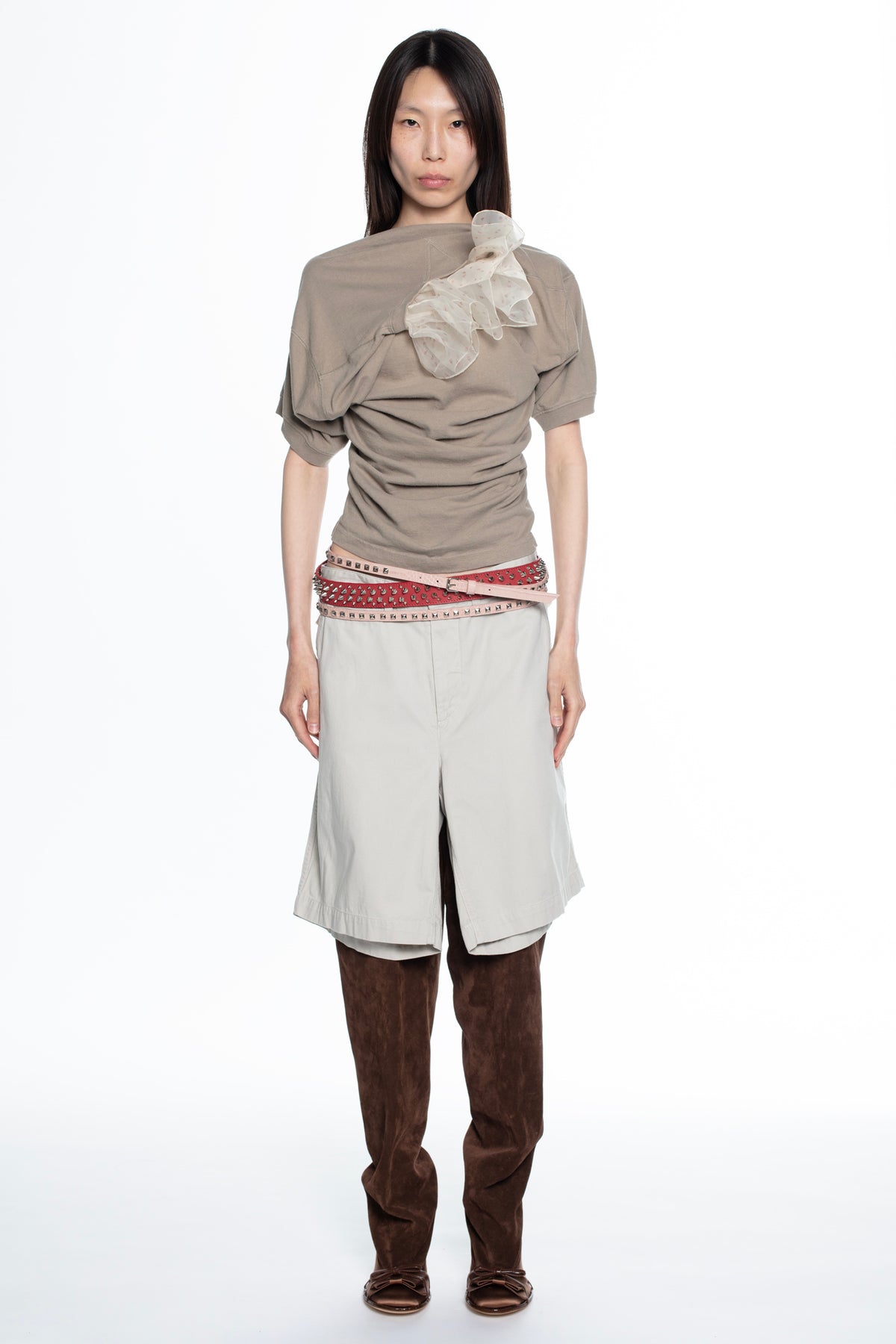 TWISTED NIGHTGOWN T-SHIRT in army