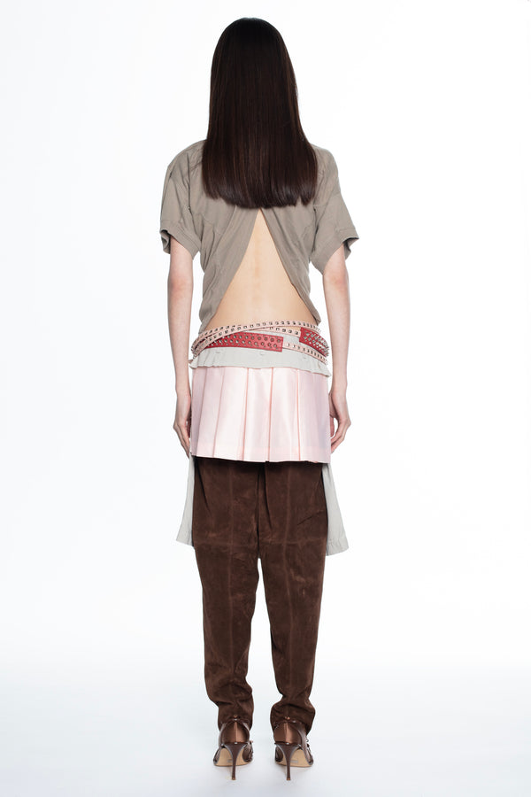 REVERSIBLE CARGO SKIRT in beige REVERSIBLE CARGO SKIRT in beige