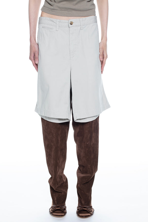 REVERSIBLE CARGO SKIRT in beige REVERSIBLE CARGO SKIRT in beige