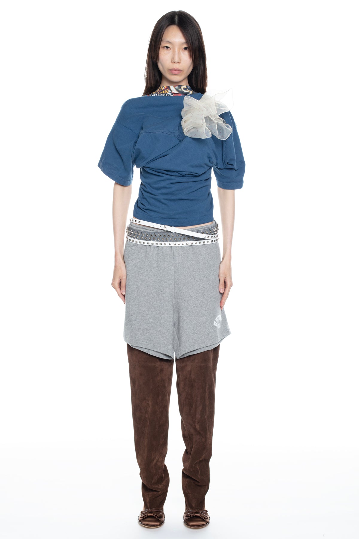 TWISTED NIGHTGOWN T-SHIRT in blue