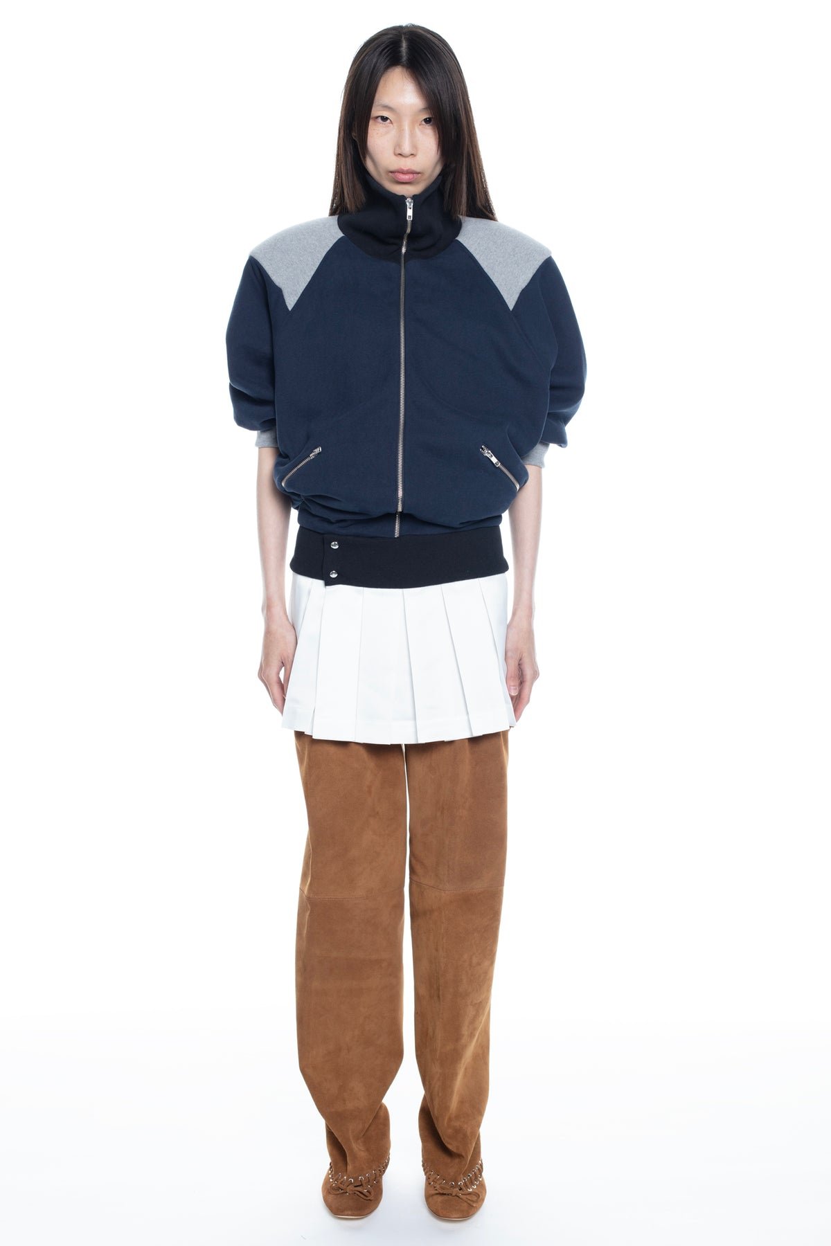 BOMBER DRESS in navy