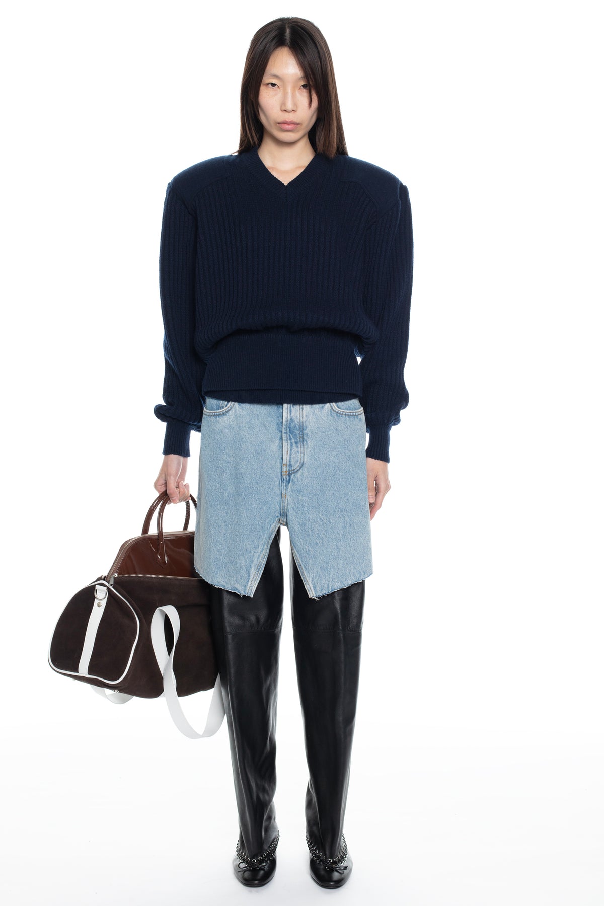 DISPLAY ARMY SWEATER in navy