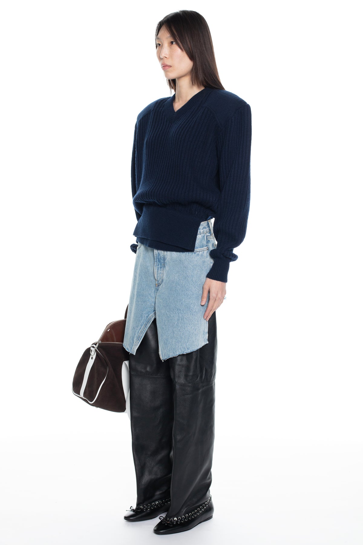 DISPLAY DENIM SKIRT in blue