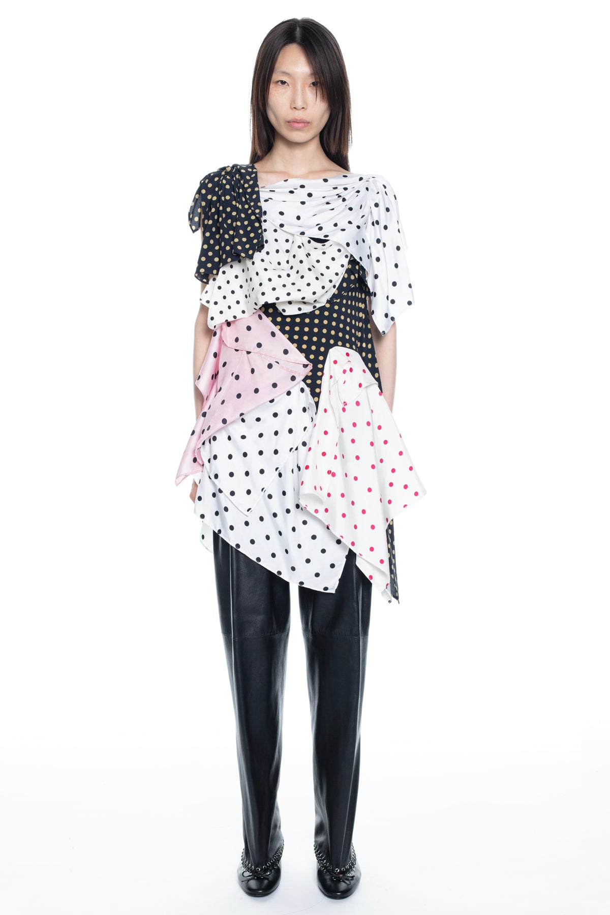 FOULARD DRESS in polka dot