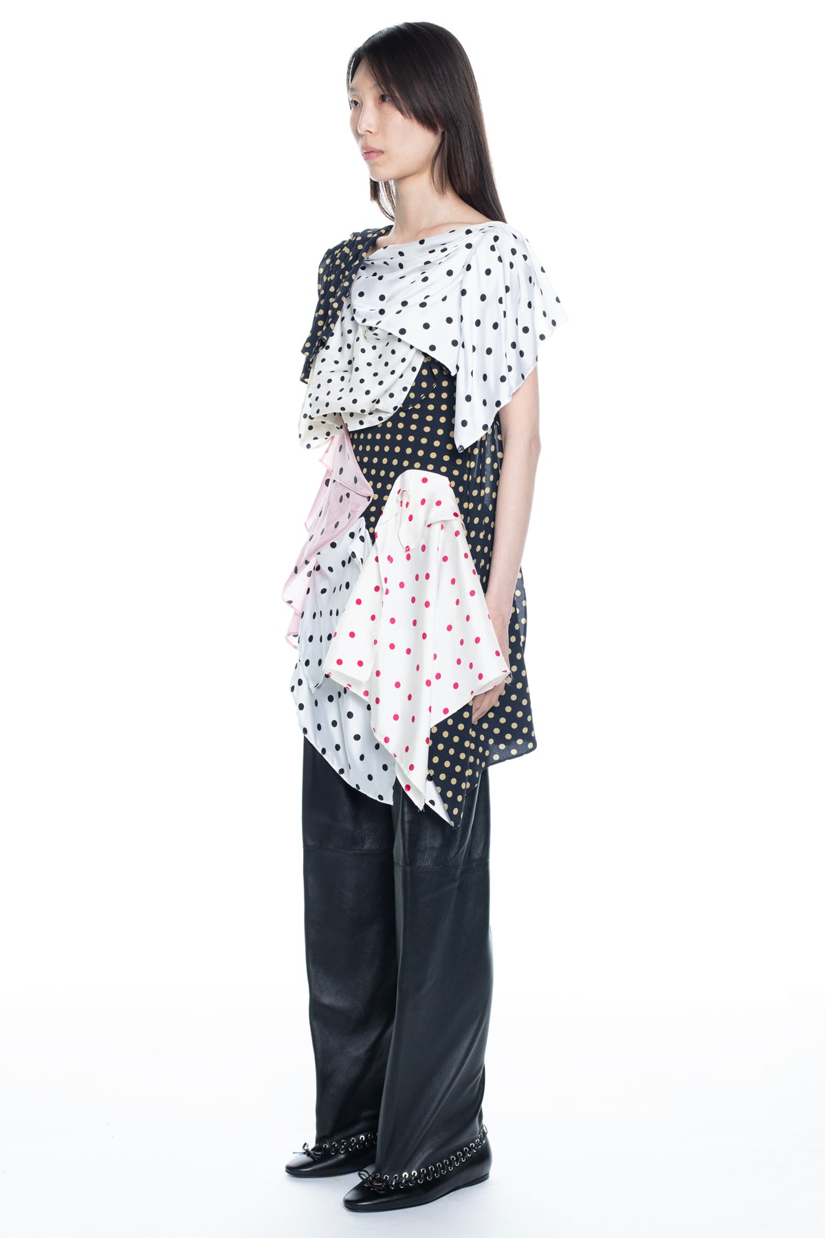 FOULARD DRESS in polka dot