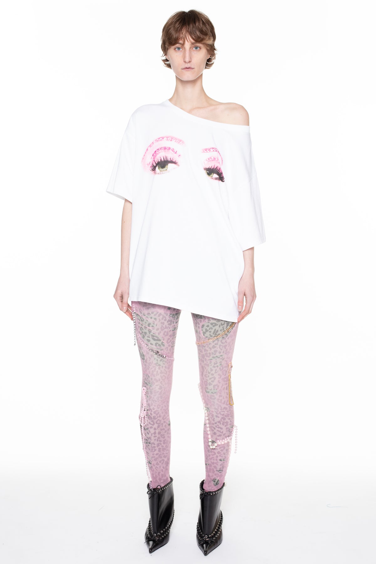 ALLINA EYES T-SHIRT in white